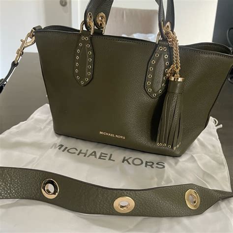 michael kors brooklyn small leather tote|Michael Kors Brooklyn tote.